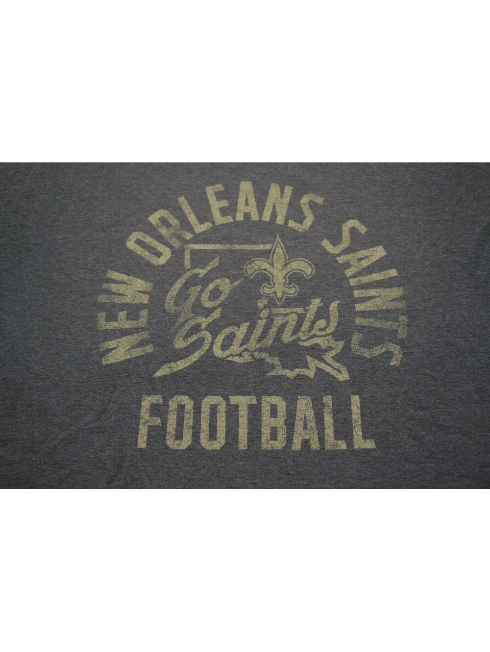 New Orleans Saints T-Shirt L NFL Football Shirt Louisiana Gray